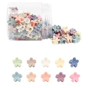 20 plastic flower hair clips accessories festival rave club dancer y2k cute girl
